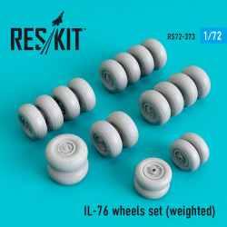 Reskit RS72-0373 - 1/72 IL-76 wheels set (weighted), scale model kit