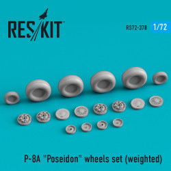 Reskit Rs72-0378 1/72 P8a Poseidon Wheels Set Weighted Scale Model Kit