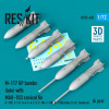 Reskit Rs72-0435 1/72 M-117 Gp Bombs Late With Mau-103 Conical Fin 6 Pcs F-105 F-111 A-4 F-4 F-5 F-104 F-100 A-1 Skyraider B-52 Canberra 3d Printing