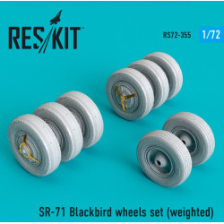 Reskit Rs72-0355 1/72 Sr-71 Blackbird Wheels Set Weighted