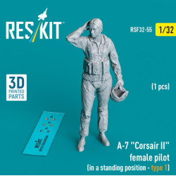 Reskit Rsf32-0055 1/32 A7 Corsair Ii Female Pilot In A Standing Position Type 1 1 Pcs 3d Printed