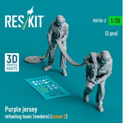 Reskit Rsf35-0002 1/35 Purple Jersey Refueling Team Modern Scene2 2pcs 3dprinted