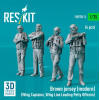 Reskit Rsf35-0003 1/35 Brown Jersey Modern Wing Captains Wing Line Leading Petty Officers 4 Pcs 3d Printed