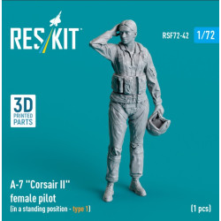 Reskit Rsf72-0042 1/72 A-7 Corsair 2 Female Pilot In A Standing Position - Type1 1pcs 3d Printed