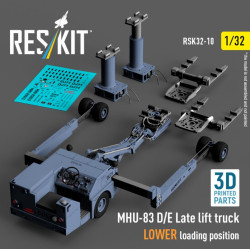 Reskit Rsk32-0010 1/32 Mhu-83 D/E Late Lift Truck Lower Loading Position 3d Printed Model Kit