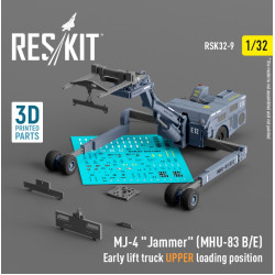 Reskit Rsk32-0009 1/32 Mj4 Jammer Mhu83 Be Early Lift Truck Upper Loading Position 3d Printed Model Kit