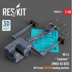 Reskit Rsk48-0006 1/48 Mj 4 Jammer Mhu83 B E Early Lift Truck Lower Loading Position 3d Printed Model Kit