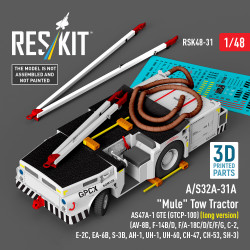Reskit Rsk48-0031 1/48 A/S32a-31a Mule Tow Tractor As47a-1 Gte Gtcp-100