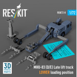 Reskit Rsk72-0008 1/72 Mhu-83 D/E Late Lift Truck Lower Loading Position 3d Printed Model Kit