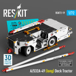 Reskit Rsk72-0019 1/72 A/S32a-49 Long Deck Tractor 3d Printed Model Kit