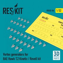 Reskit RSU32-0084 - 1/32 - Vortex generators for BAE Hawk T.2 Kinetic/Revell kit
