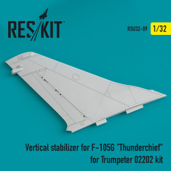 Reskit RSU32-0089 - 1/32 - Vertical stabilizer for F-105G Thunderchief for Trumpeter 02202 kit (1/32)