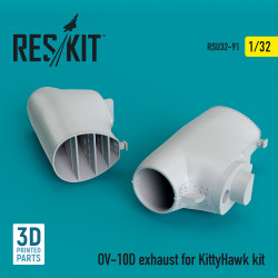 Reskit RSU32-0091 - 1/32 OV-10D Bronco exhaust for KittyHawk kit (3D Printing)