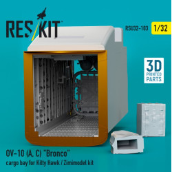 Reskit Rsu32-0103 1/32 Ov-10 A C Bronco Cargo Bay For Kitty Hawk / Zimimodel Kit 3d Printed