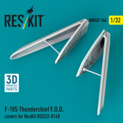 Reskit Rsu32-0166 1/32 F-105 Thunderchief F O D Covers For Reskit Rsu32-0148 3d Printed