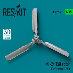 Reskit Rsu35-0021 1/35 Mi24 Tail Rotor For Trumpeter Kit 3d Printed