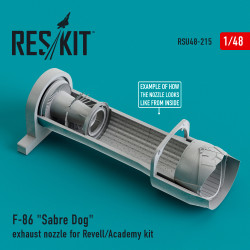Reskit Rsu48-0215 1/48 F-86 Sabre Dog Exhaust Nozzle For Revell/Academy Kit