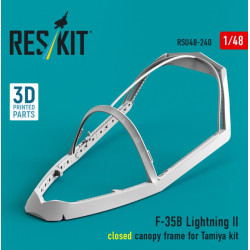 eskit RSU48-0240 1/48 ​​F-35B Lightning II closed canopy frame for Tamiya kit 3D Printed