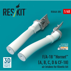 Reskit Rsu48-0385 1/48 F/A-18 Hornet A B C D Cf-18 Air Intakes For Kinetic Kit 3d Printed