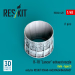 Reskit Rsu48-0428 1/48 B-1b Lancer Exhaust Nozzle Late Type 2 1 Pcs Only For Reskit Rsu48-0426 Rsu48-0427