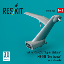 Reskit Rsu48-0431 1/48 Tail For Ch-53e Super Stallion Mh-53e Sea Dragon For Academy Kit 3d Printed