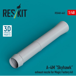 Reskit Rsu48-0443 1/48 A 4M Skyhawk exhaust nozzle for Magic Factory kit 3D Printed