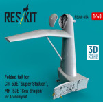 Reskit Rsu48-0454 1/48 Folded Tail For Ch-53e Super Stallion Mh-53e Sea Dragon For Academy Kit 3d Printed