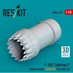 Reskit Rsu48-0458 1/48 F-35b Lightning 2 Exhaust Nozzle Parked/Fly For Italeri Kit 3d Printed