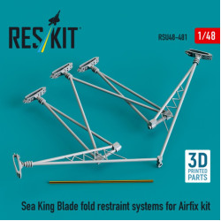 Reskit Rsu48-0481 1/48 Sea King Blade Fold Restraint Systems For Airfix Kit 3d Printed