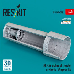 Reskit Rsu48-0511 1/48 Iai Kfir Exhaust Nozzle For Kinetic / Wingman Kit 3d Printed