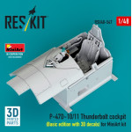 Reskit Rsu48-0547 1/48 P-47d-10/11 Thunderbolt Cockpit Basic Edition With 3d Decals For Miniart Kit 3d Printed
