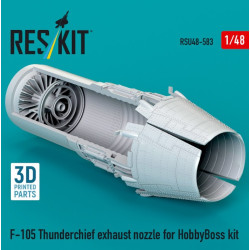 Reskit Rsu48-0583 1/48 F-105 Thunderchief Exhaust Nozzle For Hobbyboss Kit 3d Printed