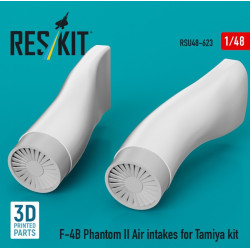 Reskit Rsu48-0623 1/48 F-4b Phantom Ii Air Intakes For Tamiya Kit 3d Printed