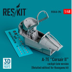 Reskit Rsu48-0396 1/48 A7e Corsair Ii Cockpit Late Version Detailed Edition For Hasegawa Kit 3d Printed