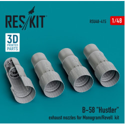 Reskit Rsu48-0415 1/48 B 58 Hustler Exhaust Nozzles For Monogram Revell Kit 3d Printed