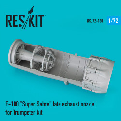 Reskit RSU72-0188 1/72 F-100 Super Sabre late exhaust nozzle for Trumpeter kit