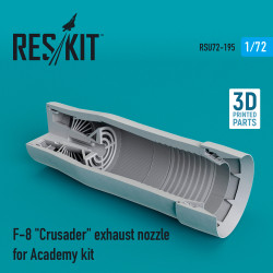 Reskit RSU72-0195 1/72 F-8 Crusader exhaust nozzle for Academy kit