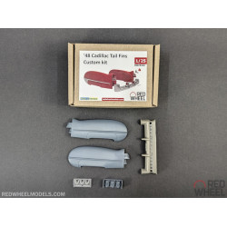 Red Wheel 25006 1/25 48 Cadillac Tail Fins Custom Kit Resin Model Red Wheel 25006 1/25 48 Cadillac Tail Fins Custom Kit Resin Model