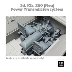 Sbs 3d038 1/35 Sd.kfz. 250 Neu Power Transmission System Resin Kit