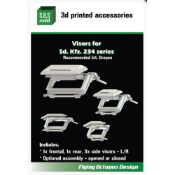 Sbs-3d046 1/35 Sd Kfz 234 Series Visors 3d Printed Resin