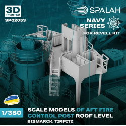 Spalah Sp02053 1/350 Ft Fire Control Post Roof Level Bismarck Tirpitz For Revell