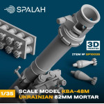 Spalah 10035 1/35 Scale Model Ukrainian Mortar Caliber 82 Mm Kba 48m 1pcs