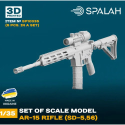 Spalah 10335 1/35 Ar-15 Rifle Sd-5-56 5 Pcs Set Of Scale Models