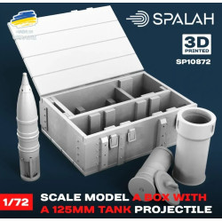 Spalah 10872 1/72 Scale Model A Box With 125-mm Tank Projectile Resin Model Spalah 10872 1/72 Scale Model A Box With 125-mm Tank Projectile Resin Model