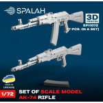 Spalah 11072 1/72 Set Of Scale Models Ak-74 Rifle 7 Pcs Resin Model