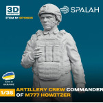 Spalah 13835 1/35 Figure Artillery Crew Commander Of M777 Howitzer 1pcs