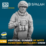 Spalah 14035 1/35 Figure Vertical Gunner Of M777 Howitzer 1pcs