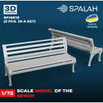 Spalah 16872 1/72 Set Of Scale Models Benches 2 Psc Resin Model