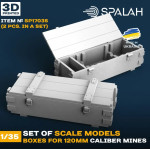 Spalah 17035 1/35 Boxes For 120-mm Caliber Mines 2 Pcs Set Of Scale Models