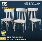 Spalah 18535 1/35 Chairs 3 Pcs Set Of Scale Models